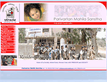 Tablet Screenshot of parivartanmahila.org